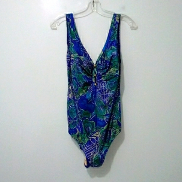 Christina Other - Christina blue floral bathing suit